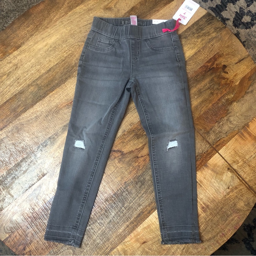 Justice Distressed Skinny Jean Jegging Size 7